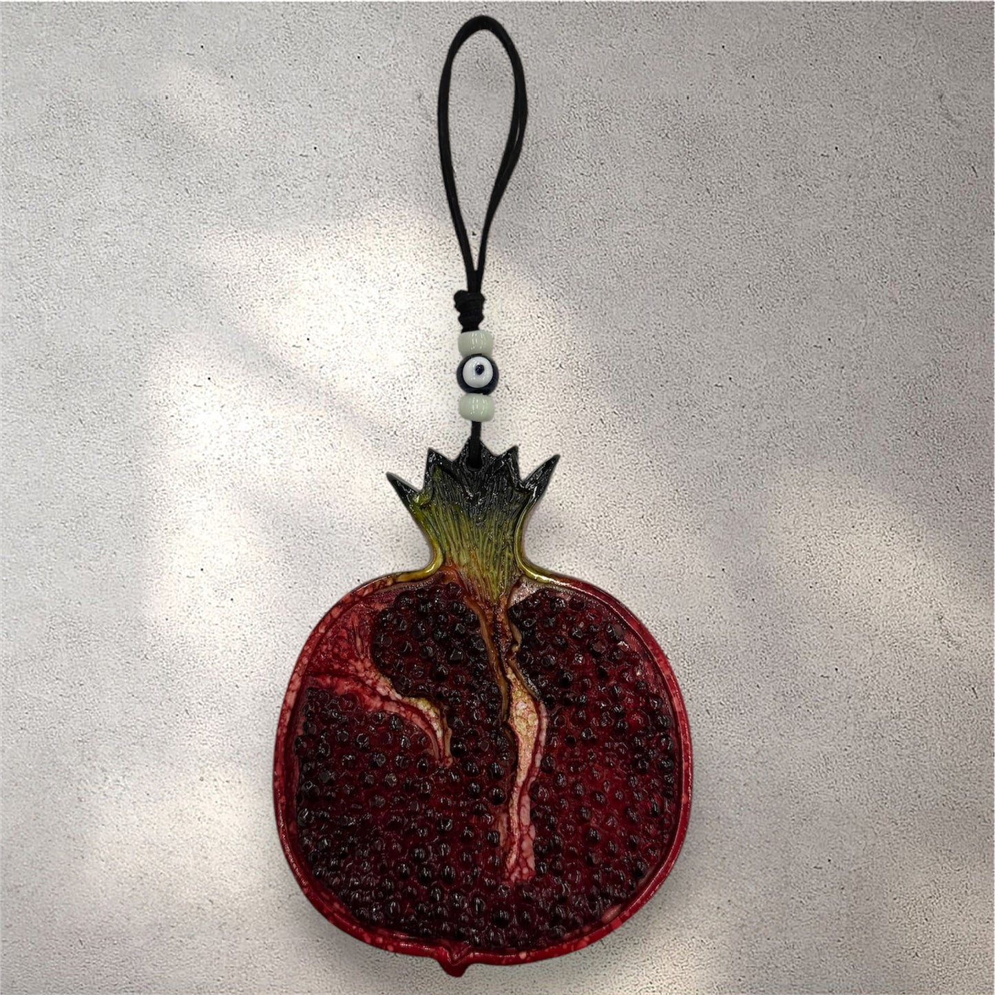 Pomegranate Wall Hanging, Nazar Boncuk, Turkish Decor, Evil Eye Door Hanger, Blue Evil Eye, Protection Talisman, wall decor