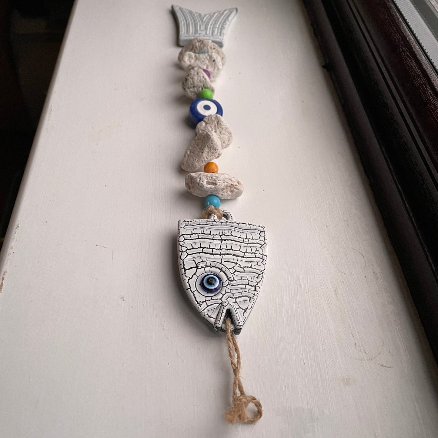 FISH SHAPED EVILEYE WALL HANGING