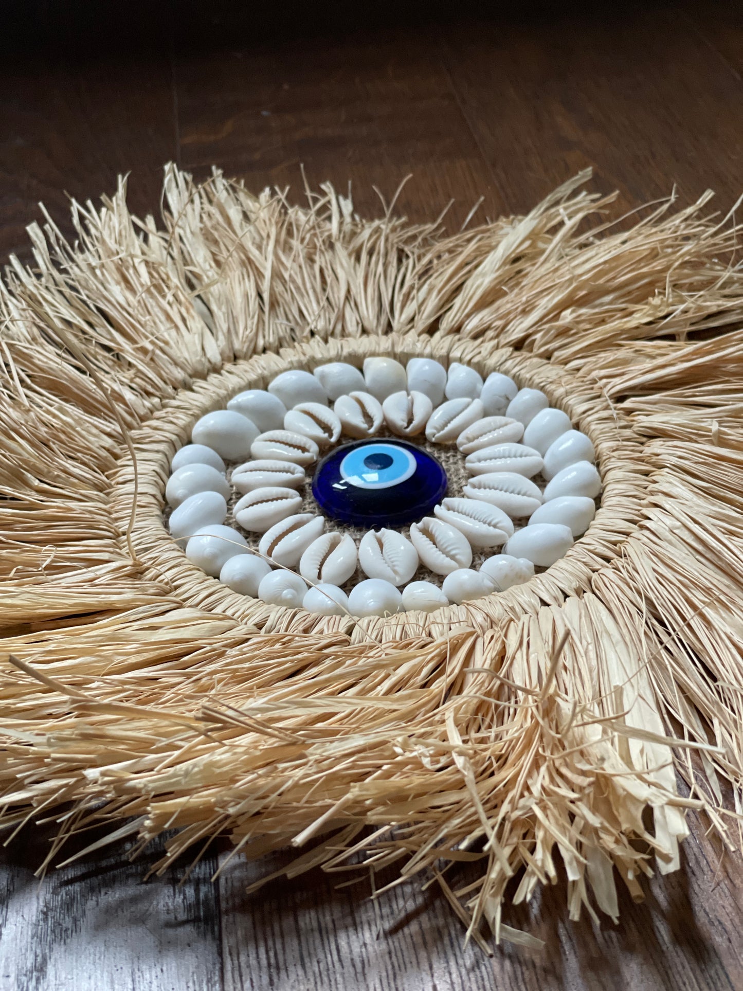 Oyster Evil Eye Hanging