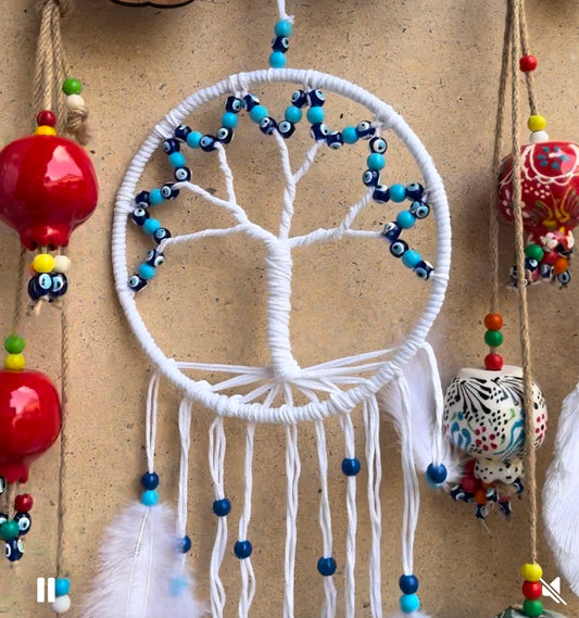 LIFE TREE EVIL EYE DREAM CATCHER