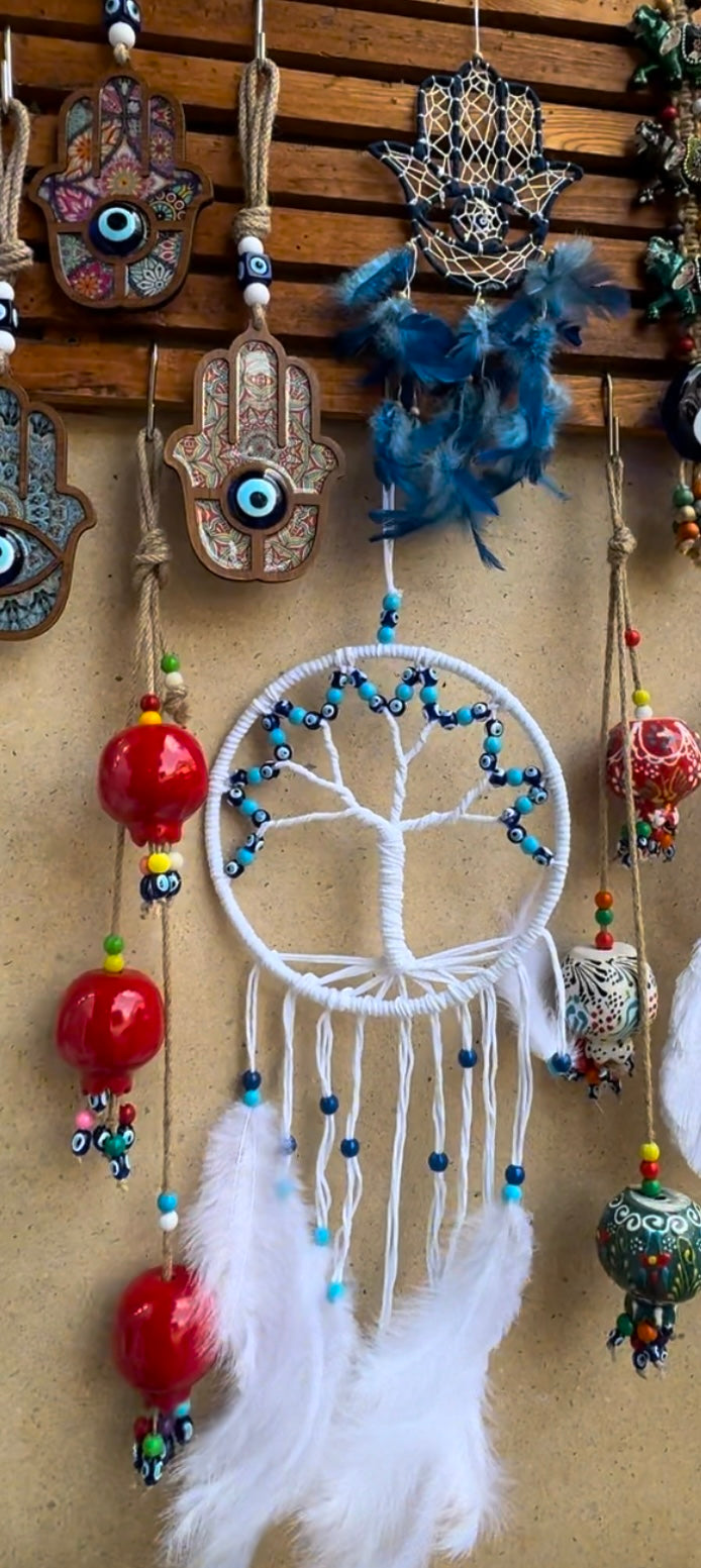 LIFE TREE EVIL EYE DREAM CATCHER