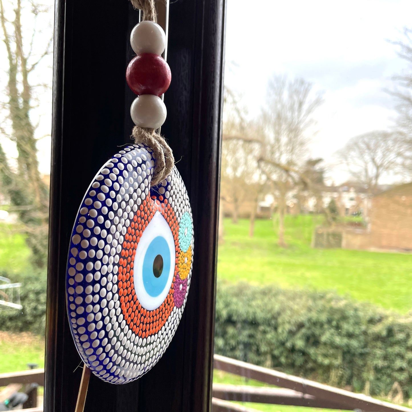 PAINTED EVILEYE WALL HANGING