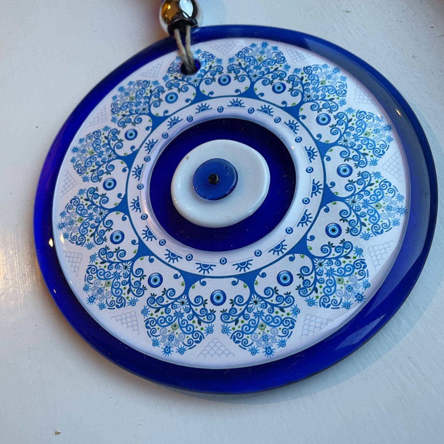 TREE PAINTED EVILEYE WALL HANGING