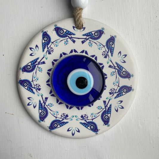 Evileye Bird Detailed Wall Hanging