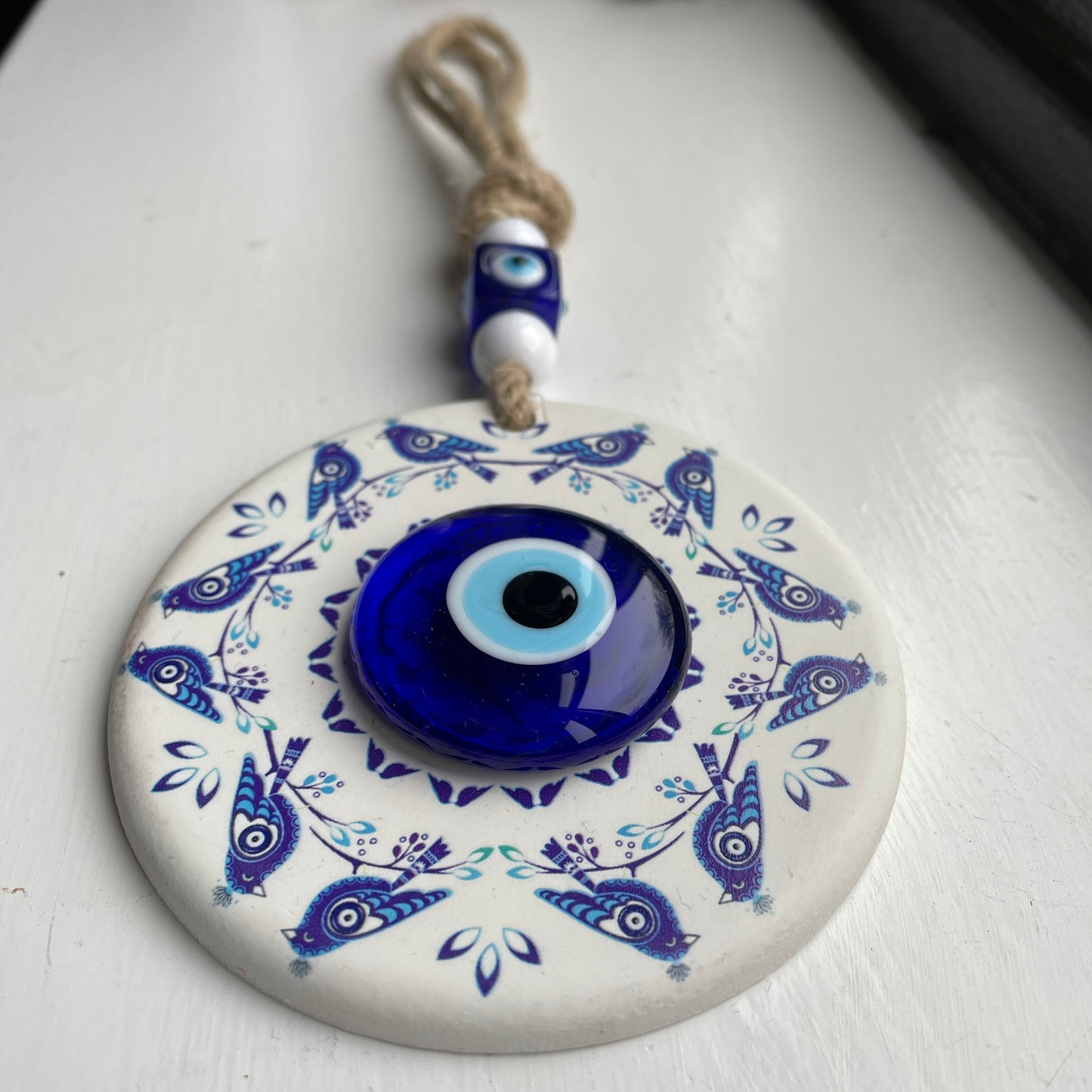 Evileye Bird Detailed Wall Hanging