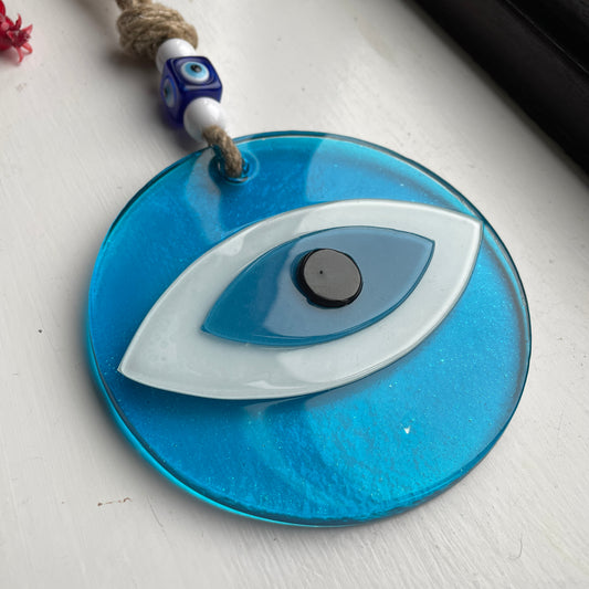 Evileye Light Blue Eye Shaped Wall Hanging