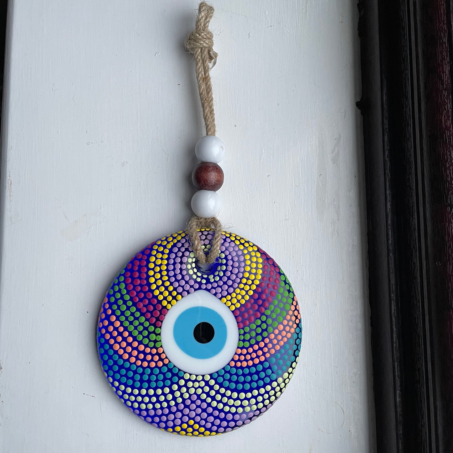 COLOURFUL EVIL EYE HANGING