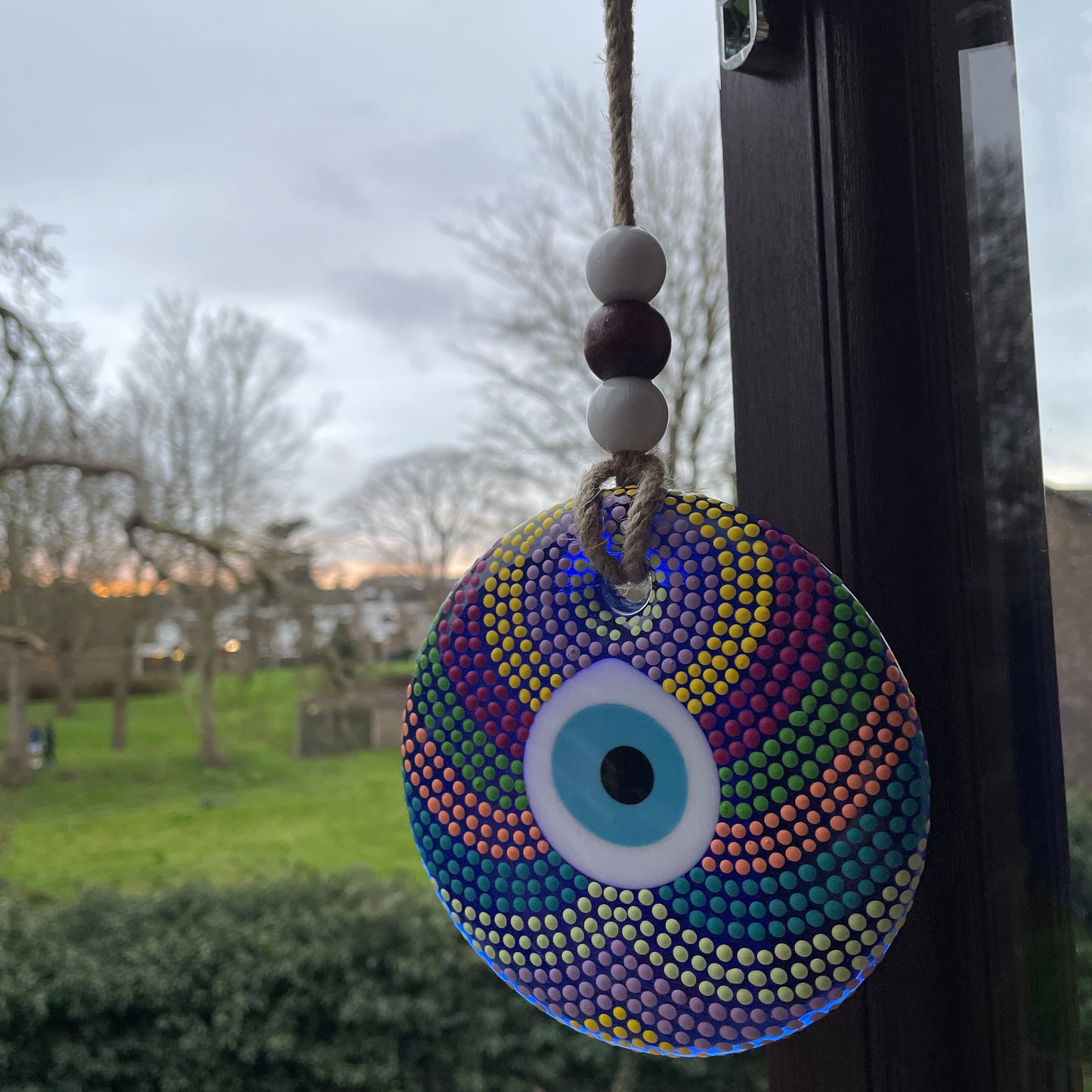 COLOURFUL EVIL EYE HANGING