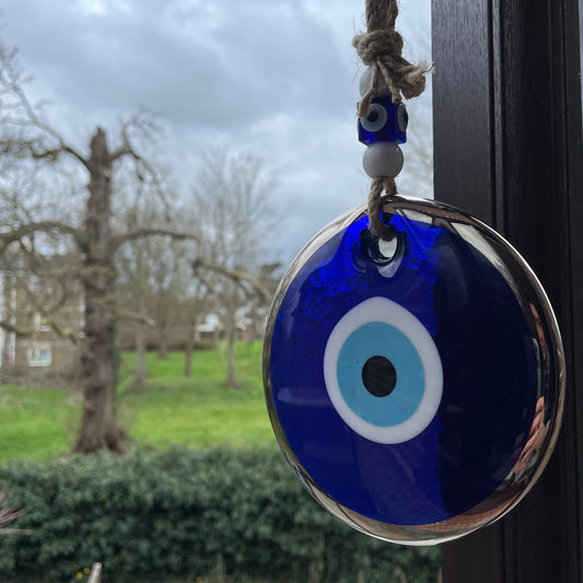 EVILEYE SILVER DETAILED WALL HANGING