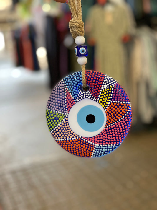 Rainbow Evileye Wall Hanging