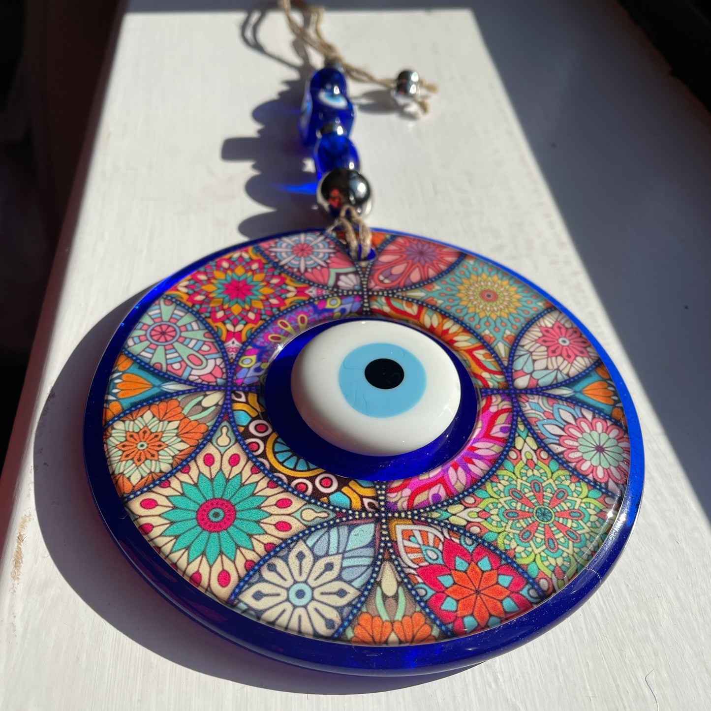 Colorful Flower Evileye Wall Hanging